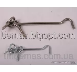 Крючки дверные (8х150) (шпингалеты, стрелы, ручки) ТМ БеМаС